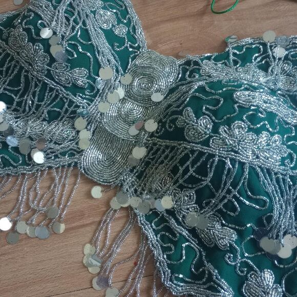 Y2K Beaded Sequin Butterfly Halter Fairy Top - Picture 3 of 5